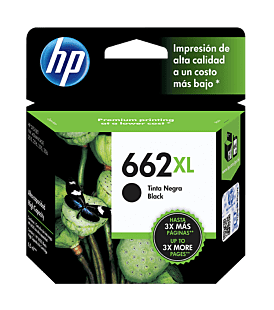 Cartucho de Tinta HP 662XL Negra Original - Tienda HP.com Chile