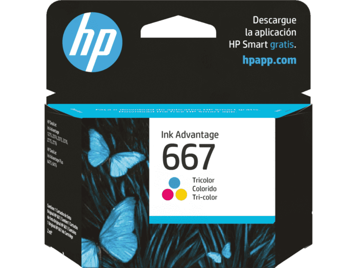 Impresora HP DeskJet Ink Adv 2375 + HP 667 Black Ink Cartridge + HP 667  Tri-color Ink Cartridge - Tienda HP.com Chile