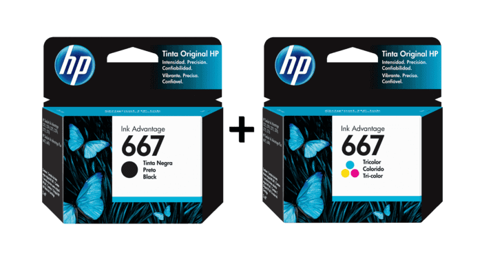 Cartucho de Tinta HP 667 Negro Original + Tricolor Original - Tienda HP.com  Chile