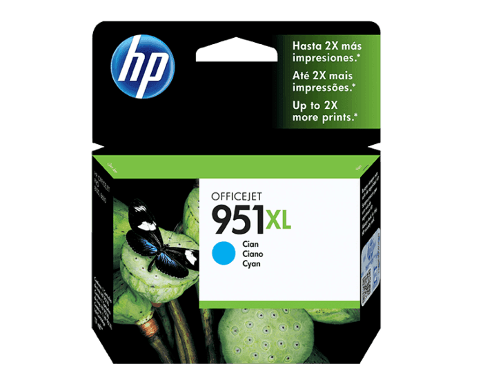 Cartucho de Tinta HP 951XL Cian Original - Tienda HP.com Chile