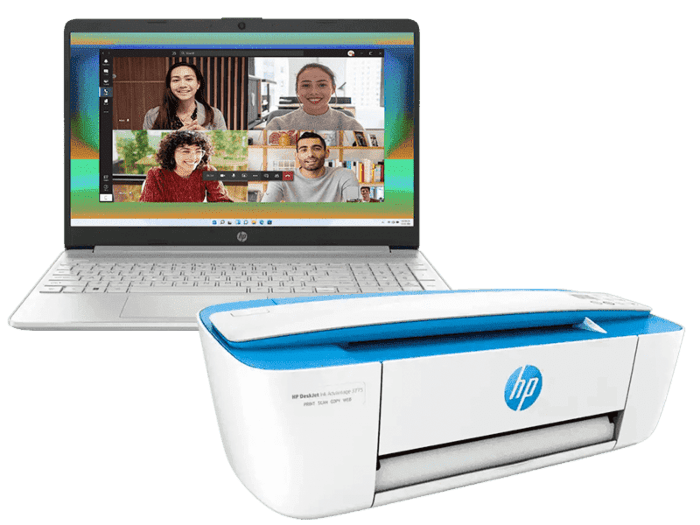 Notebook HP 15dy2501la + Impresora Multifuncional HP Ink Advantage